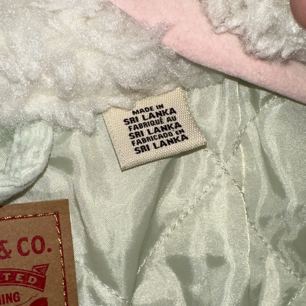 Levi's Light Green Sherpa Collar Jacket - Picture 3 of 5